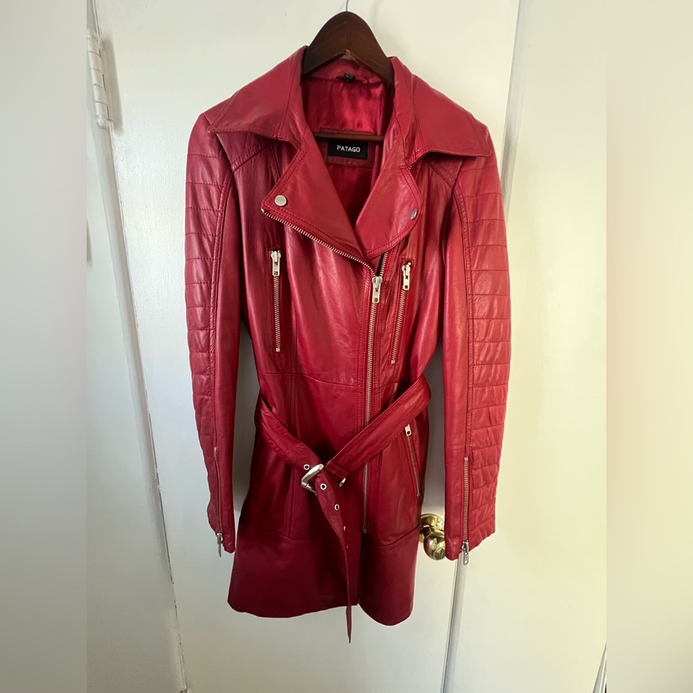 PATAGO Red Leather Jacket